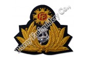 Bullion Blazer Hands Embroidery Cap Badges